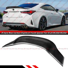 For 2015-2025 Lexus RC300 RC350 R Style Carbon Fiber Highkick Trunk Spoiler Wing