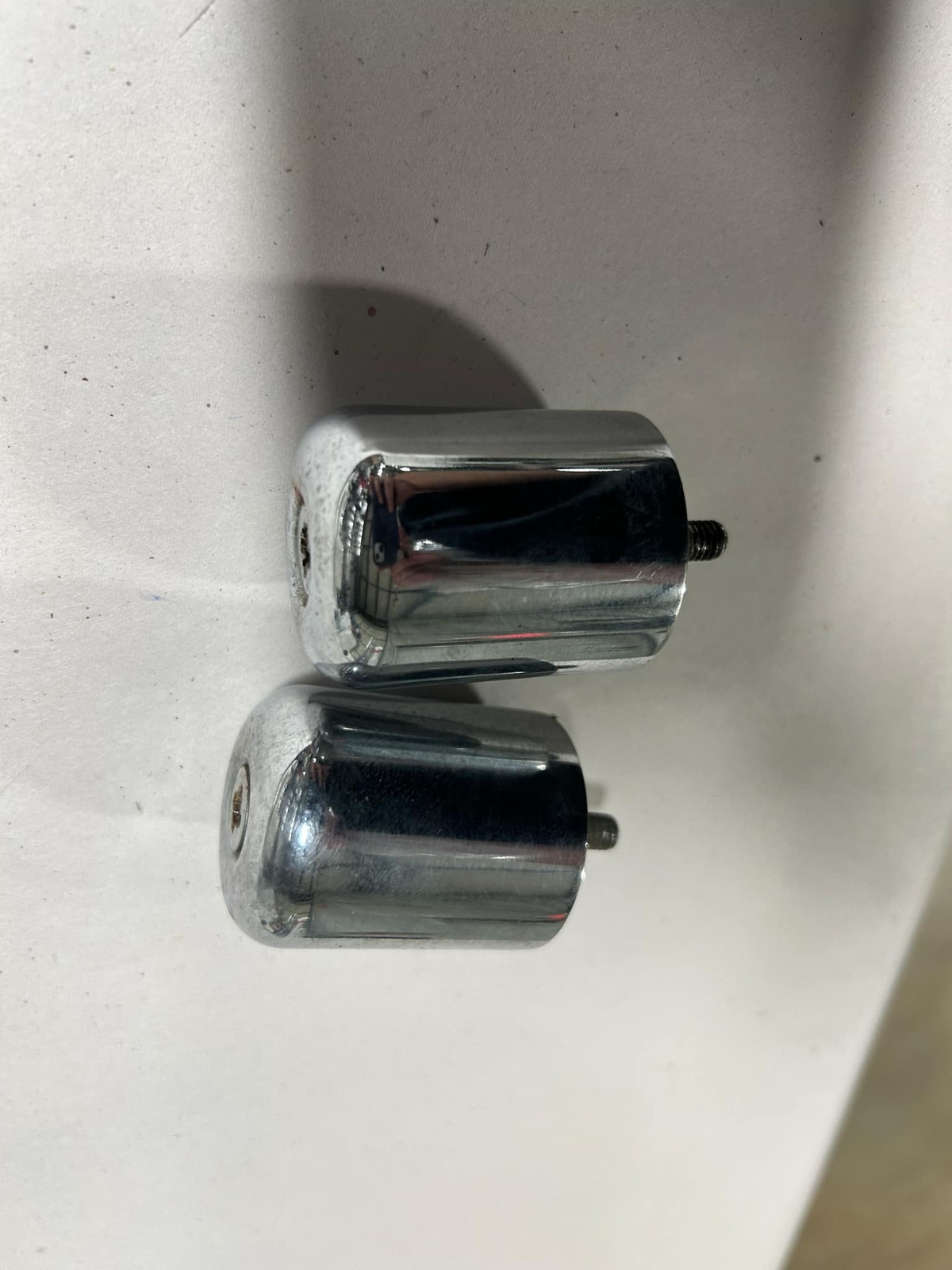 CLEARANCE CHROME OEM HANDLE BAR ENDS GEN 1 99-07 SUZUKI HAYABUSA
