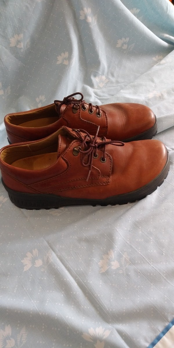 Birkenstock Footprints Brown Leather Lace Up Flat Shoes Size  display picture 1