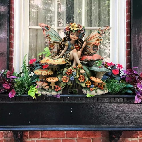 Statue Stake Garden Fairy Acrylic Decor Ornament Fairy
