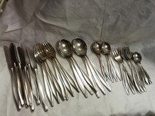 WMF Brüssel 5500 Besteckset 90er Silberauflage 47 Teile Besteck