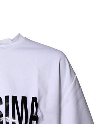 DOLCE & GABBANA T-shirt White Bellissima Cotton Crew Neck IT46