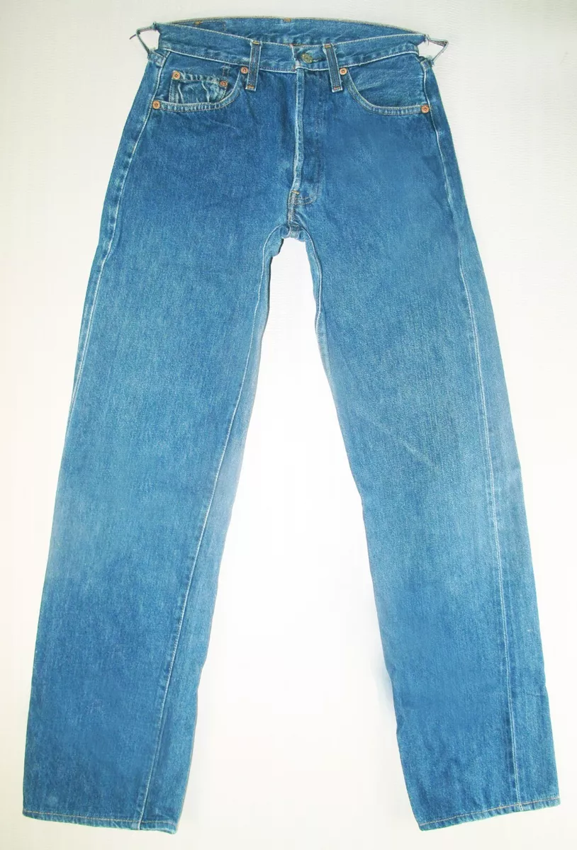 HOT VTG 90s USA LEVI'S @ 501xx BIG E SELVEDGE 555 Denim Jeans 28 x31 (Fit  25x31)