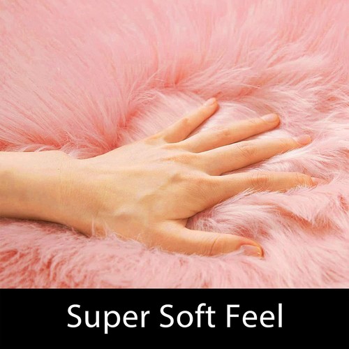 Latepis Faux Fur Sheepskin Area Rugs Soft Shaggy Carpet for Living Room Bedroom - Picture 103 of 219