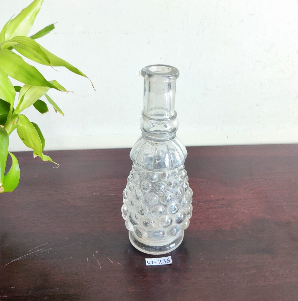 Vintage Perfume Bottle Unique Bubble Design Glass Decorative Props