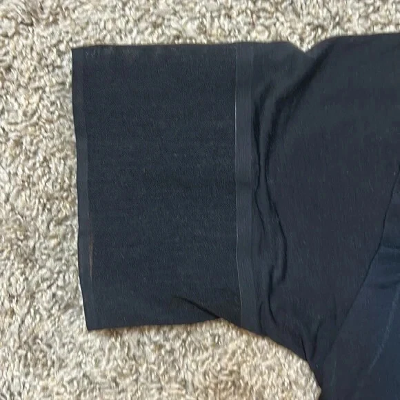 Nike DRI- Fit Cuello en V Mujer Top Corto Negro Pequeño Pullover Camisa Talla Mediana Foto 3 de 4