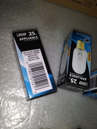 (Pack of 3) T8 Bulbs 25T8N Clear 120 Volt E17 Intermediate Base 25W FREE SHIPP - Picture 4 of 9