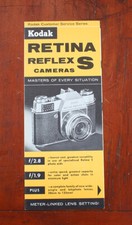 KODAK RETINA REFLEX S SALES BROCHURE A3-651 4-59/cks/196485