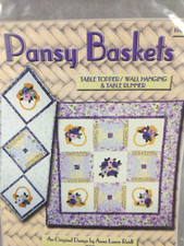Pansy Baskets Quilt Pattern by Homespun Quilts HQ109 Wall Hanging/Table Top 2000