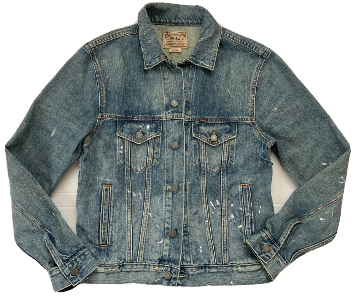 Men's polo shop denim jacket