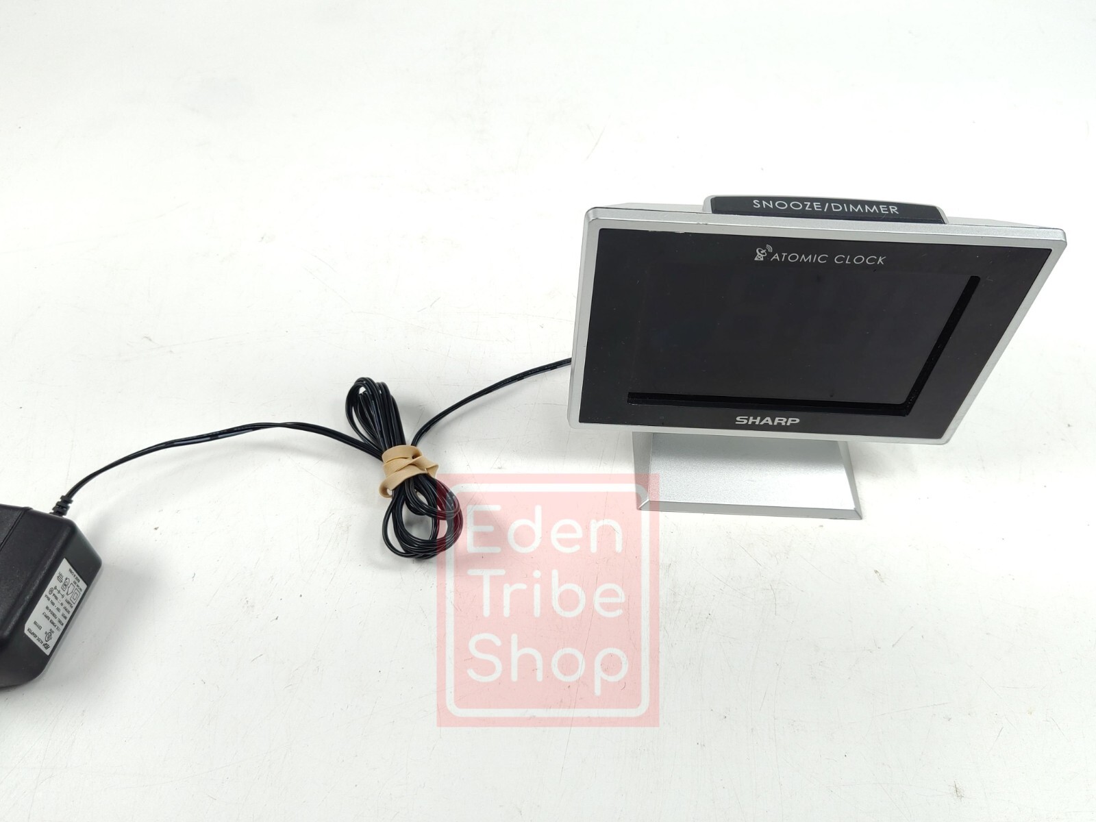 Desktop Dual Alarm Clock with Color Display - Atomic Accuracy Sharp SPC 569-image