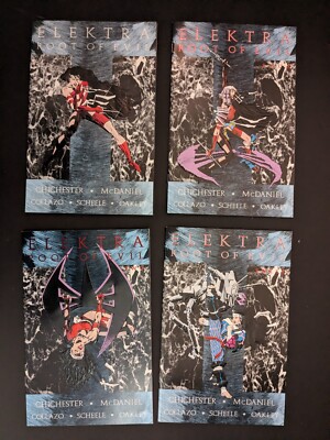 Marvel Elektra: Root of Evil Book Lot - Complete Set/Elektra #1 Vol. 1 