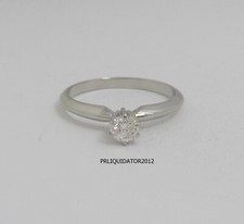 1/5CT Natural Diamond Solitaire Engagement Wedding Bridal Ring 14K White Gold