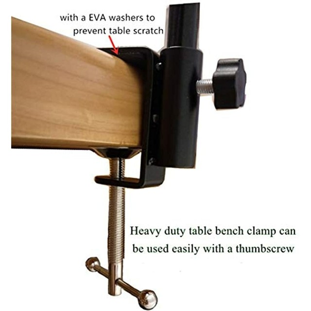 Adjustment Rotary Tool Hold Hanger Stand With Table Clamp eBay