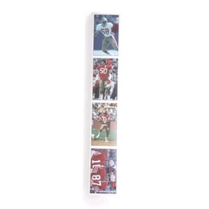 49ers - 1984 Uncut Sheet Of 4 Cards - Joe Montana Police 7/11 McGruff Crime Dog 