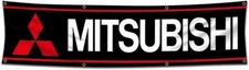 Racing Car Banner Flag is compatible with Mitsubishis (2x8ft,150D... 