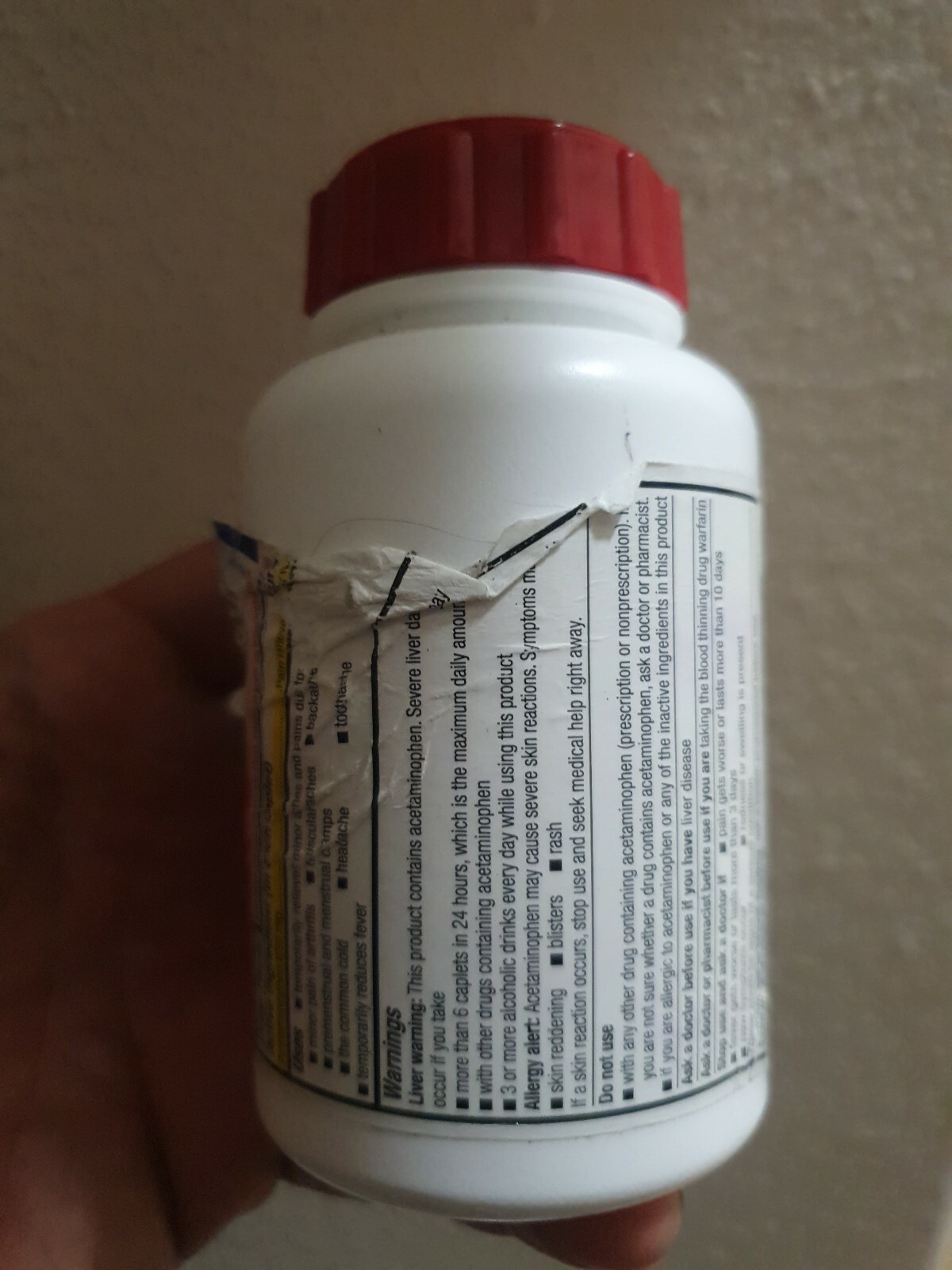 EQUATE 8hr ARTHRITIS PAIN RELIEF 650mg TO TYLENOL 8hr" 225