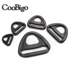 Plastic Adjustable D Ring shape Slider Loop Insert Buckle backpack Webbing