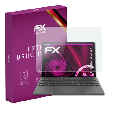 atFoliX Glasfolie für HP Chromebook x2 11 Displayfolie 9H Schutzpanzer