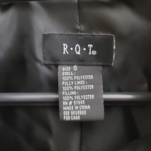 RQT Full Zip Lightweight Printed Quilted Jacket, size Small, Black White - Picture 14 of 14