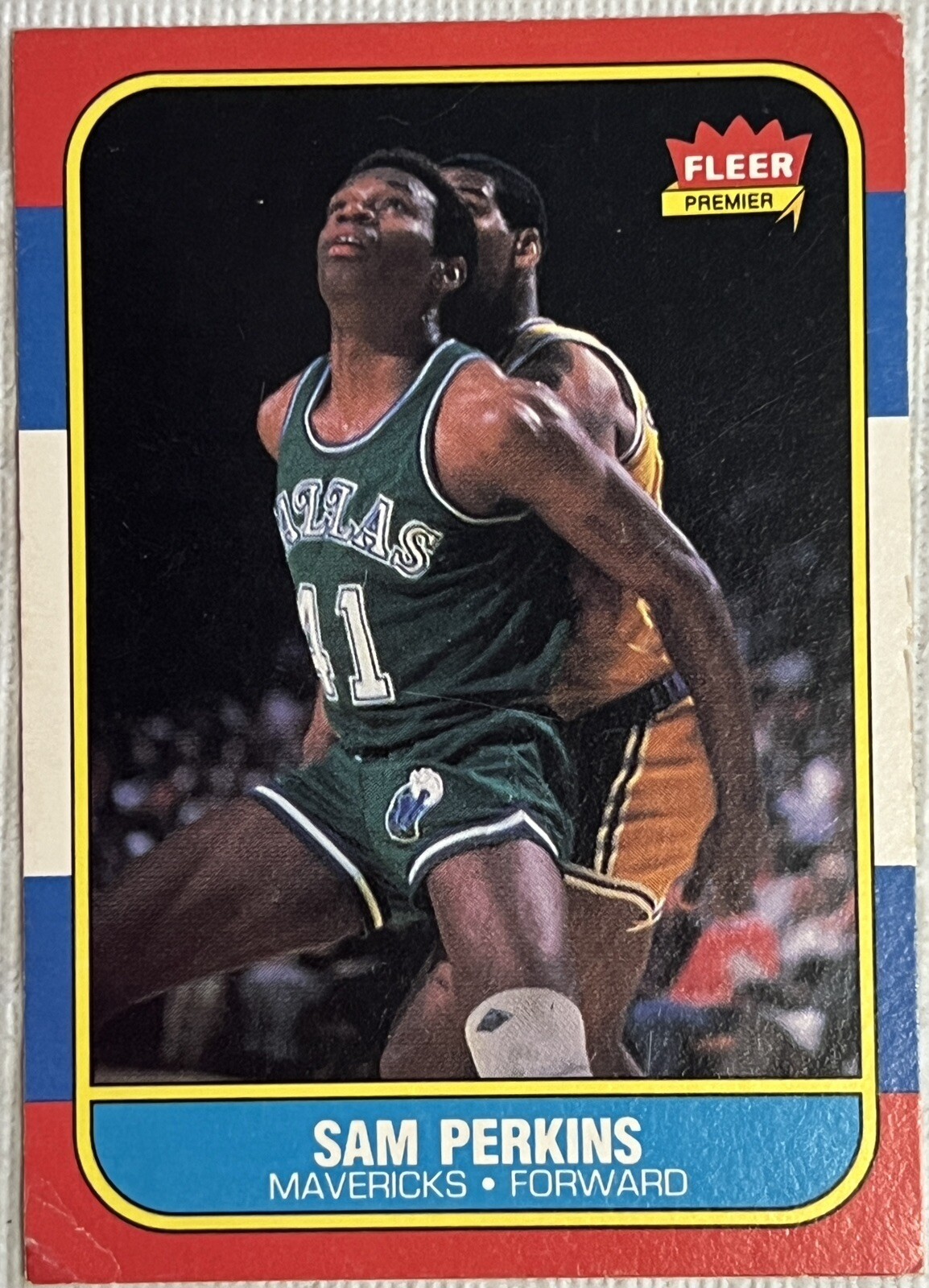1986-87 Fleer #86 Sam Perkins - Dallas Mavericks NBA Basketball