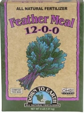 Down to Earth Organic Feather Meal Fertilizer Mix 12-0-0, 4 lb