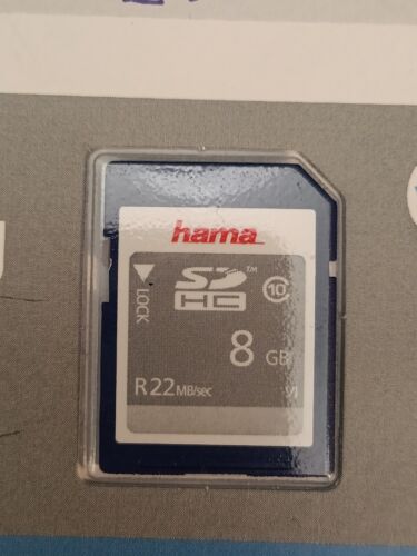 Hama 8GB SD HC Class 10 Memory Card Brand New Unopened VGC - Picture 3 of 4
