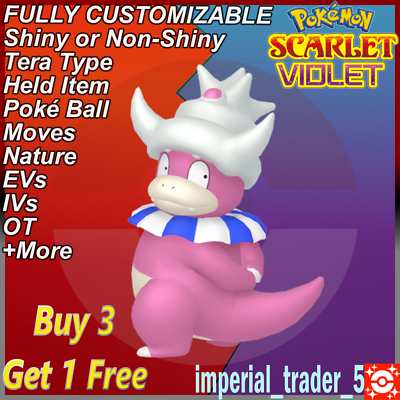 Pokmon Scarlet and Violet Shiny Slowking W/ Best 6IV Customizable | eBay Pokmon Scarlet and Violet Shiny Slowking W/ Best 6IV Customizable | eBay