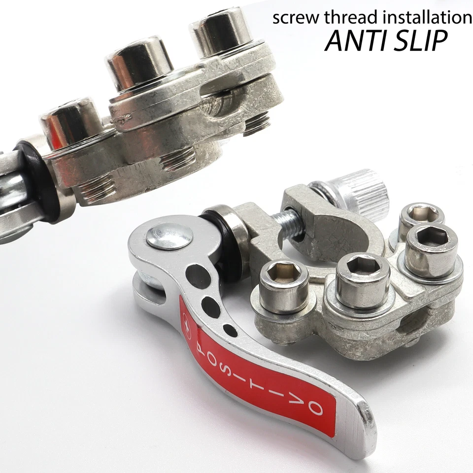 2 piezas. Herramienta de desconexión de liberación rápida conectores de abrazadera de terminal de batería de automóvil de 4 vías Foto 4 de 4