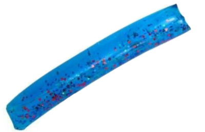 BLUE Glitter Super Long in Jumbo Water Wiggler /Stress Toy Squish Fun  Shake