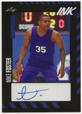 2023-24 Leaf Ink Blue Mike Foster Auto #BA-MF2