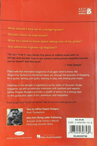 Hal Leonard Manuale del Chitarrista per Principianti 50 Essential Q&A Book NUOVO! 50% di sconto - Foto 2 di 2