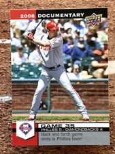 2008 Upper Deck Documentary Pat Burrell #1105