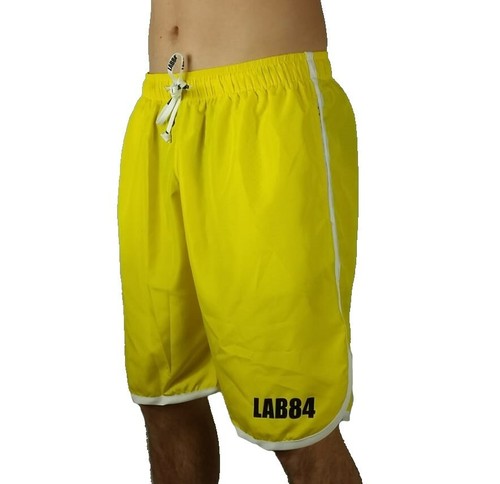 Lab84 Pantaloncini Costume Shorts Mare Sport S7 SHM1002Basic Giallo 4058 |  eBay