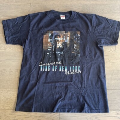 Supreme King of New York tee Size Med Navy SS19 | eBay