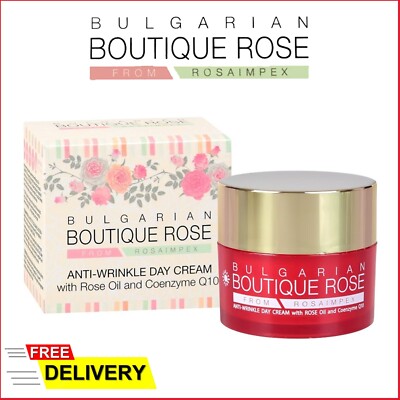 Bulgarian Boutique Rose Anti-Falten Pflege Tagescreme Q10 Rosenöl Anti-Aging