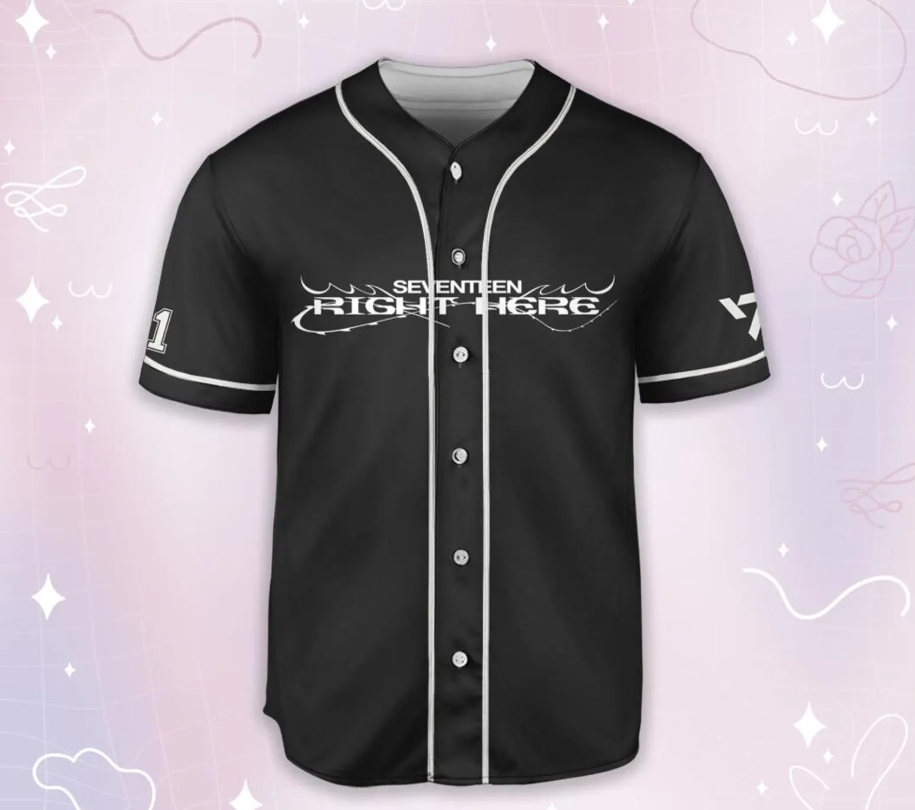 SEVENTEEN Baseball Jersey Carat Merch Shirt Kpop Concert Outfit