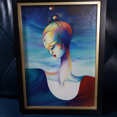 ORA TAMIR Goddess ''APHRODITE'' Canvas Giclee Signed Numbered 7/250 19 x 14 Frame