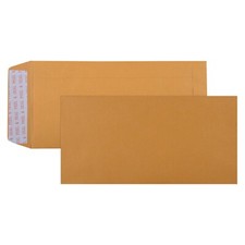 CUMBERLAND STRIP SEAL POCKET ENVELOPE 85GSM DL 220X110MM GOLD BX500