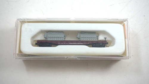 Coche plano Con-Cor WISCONSIN CENTRAL 5412 escala N con carga - 0001-120110 (01) | Zustand: Used