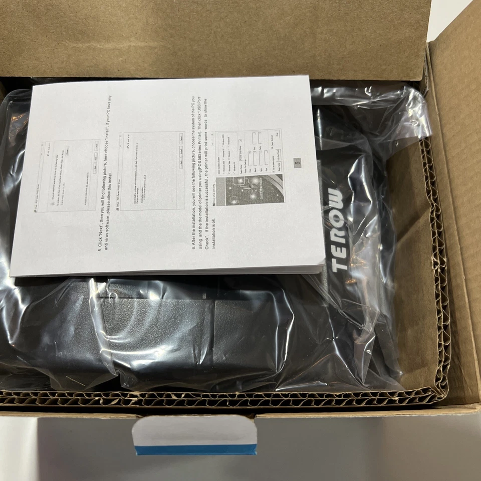 TEROW T5890K USB Thermal Receipt Printer 58MM POS Printer Portable Label Printer - Image 4 of 4