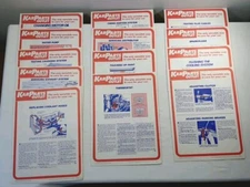 LOT OF 13 Vintage Early 1980s Car Care Info Sheets, KAR PARTS OUTLET