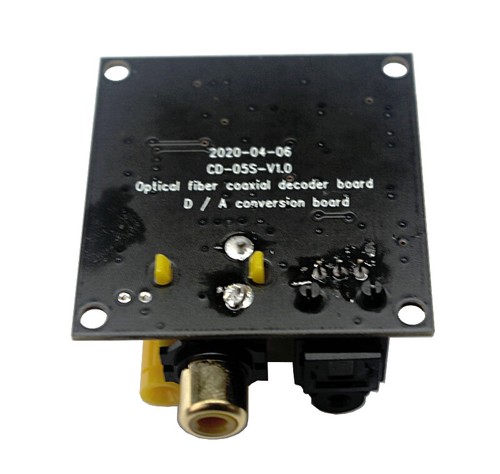 Optical Fiber Coaxial DAC Digital Audio Decoder Board D/A Converter 24-bit 192K - Bild 6 von 6