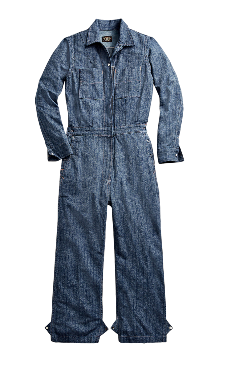 Women's Ralph Lauren RRL Japanese Striped Jaspé Twill Women's Ralph Lauren RRL Japanese Striped Jaspé Twill