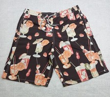 VILEBREQUIN Moorea Swimming Shorts Trunks Drawstring KIDS BOY Brown Size 16 year