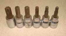 STANLEY 6 pc TORX BIT SET --- 3/8 DRIVE