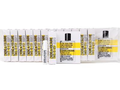 ZADIG & VOLTAIRE THIS IS US! .8ml .02fl oz x 12 COLOGNE SPRAY SAMPLES SEALED