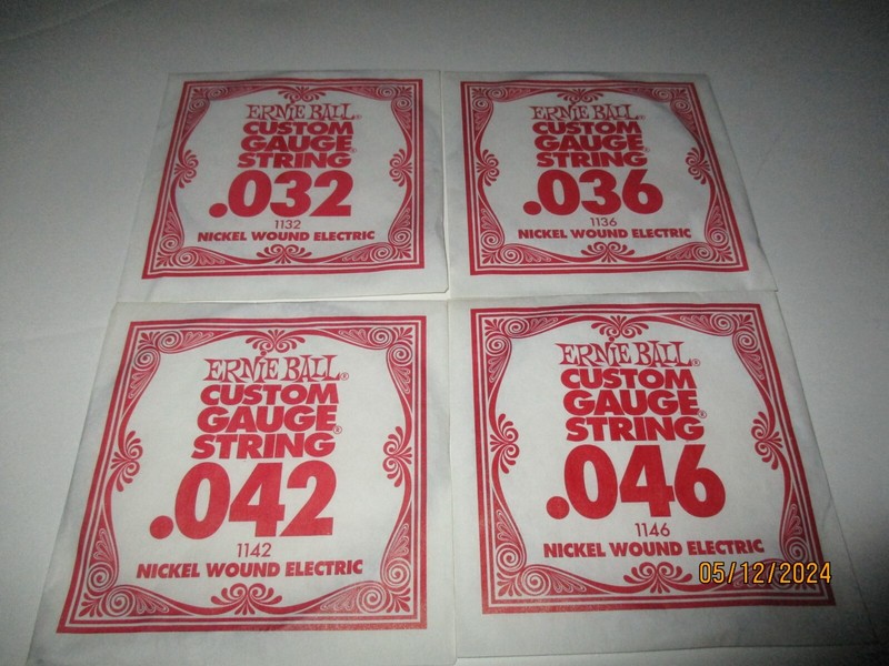 Ernie Ball Custom Gauge Strings Lot Of 13  Plus 2 Free Springs & Strings