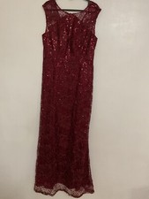 Ignite Evenings Dress Lace Size 10 Red