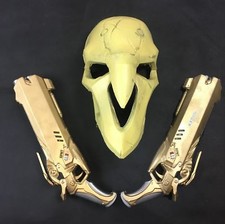 Overwatch Reaper Mask   2 Guns Cosplay NEW  USA Sellers